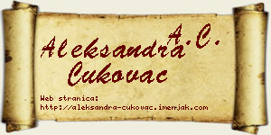 Aleksandra Cukovac vizit kartica